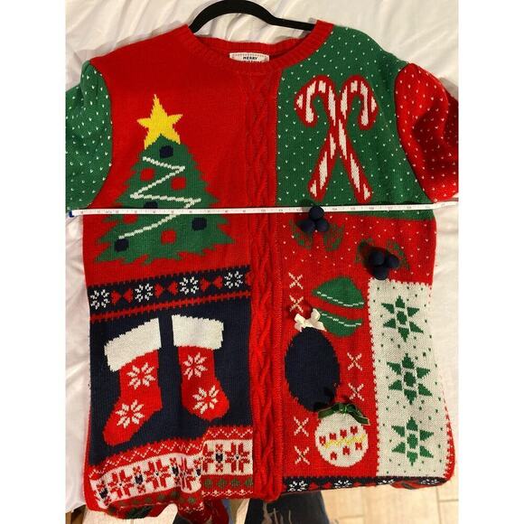 *EUC* Ugly Christmas Sweater Dress/Tunic - Picture 7 of 7